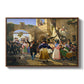 Romans Gathered for Merriment at an Osteria, 1839 - Floater Framed Canvas Print