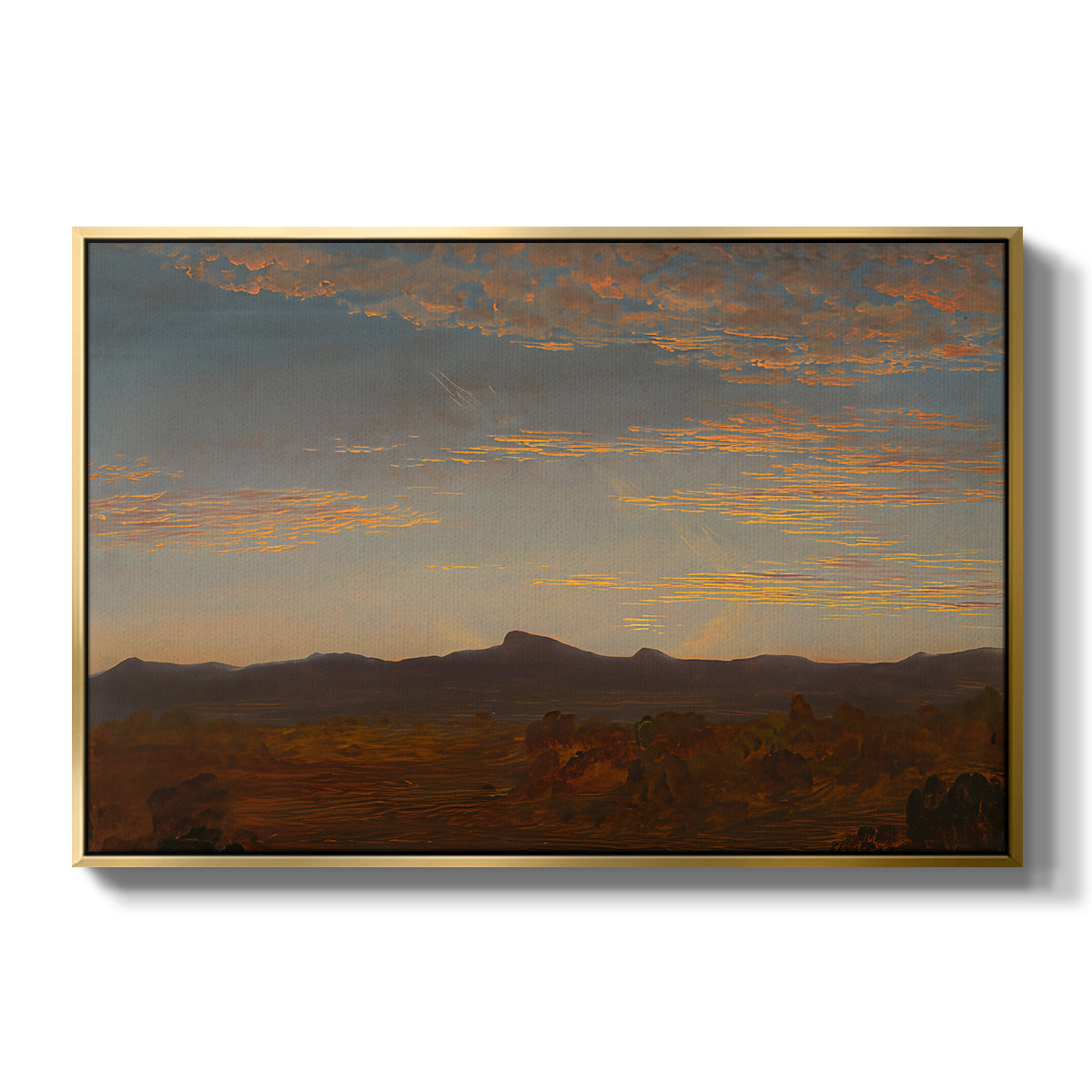 Study for "Catskill Creek", c. 1844-1845 - Floater Framed Canvas Print