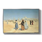 View from the Desert of Cairo with Citadel and Mamluk Tombs in the Background, c. 1889-1890 - Floater Framed Canvas Print