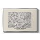 Fleurs, 1866 (Morris Inspired) - Floater Framed Canvas Print