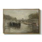 The Bridge (Le pont), 1895 - Floater Framed Canvas Print