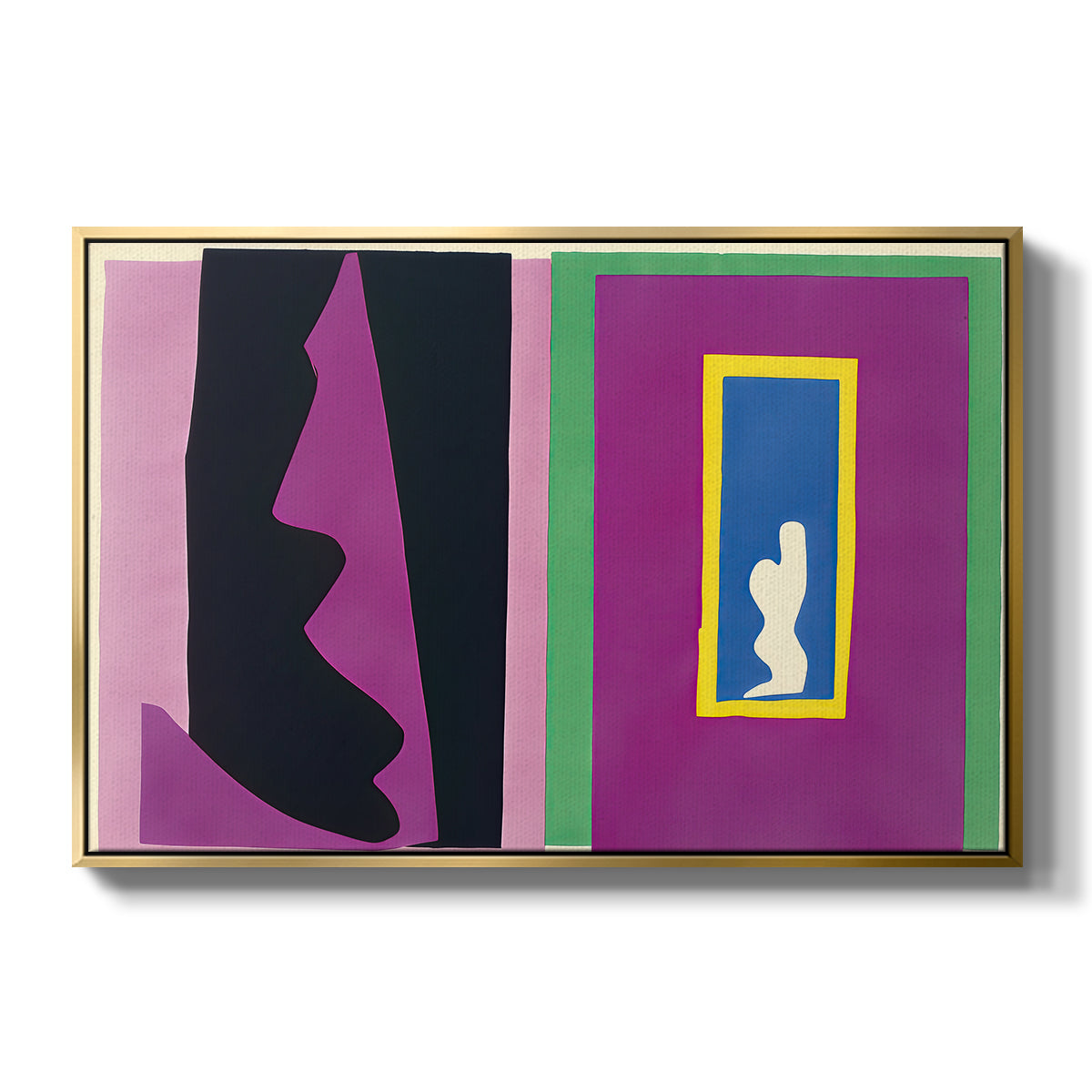 Destiny (Le destin), from Jazz, 1947 - Floater Framed Canvas Print