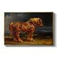 The Shire Horse Elephant in an Extensive Landscape, c. 1850s - Floater Framed Canvas Print
