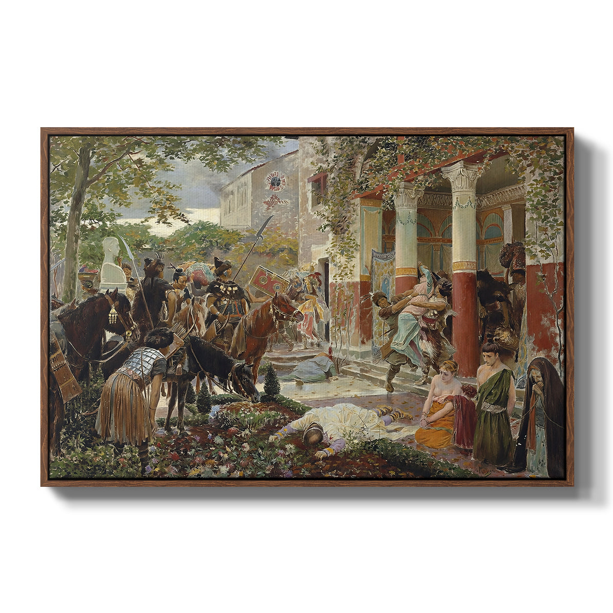 Onslaught of the Tartars, c. 1938 - Floater Framed Canvas Print