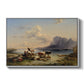 Shepherds and Cattle on Lake Attersee, 1852 - Floater Framed Canvas Print