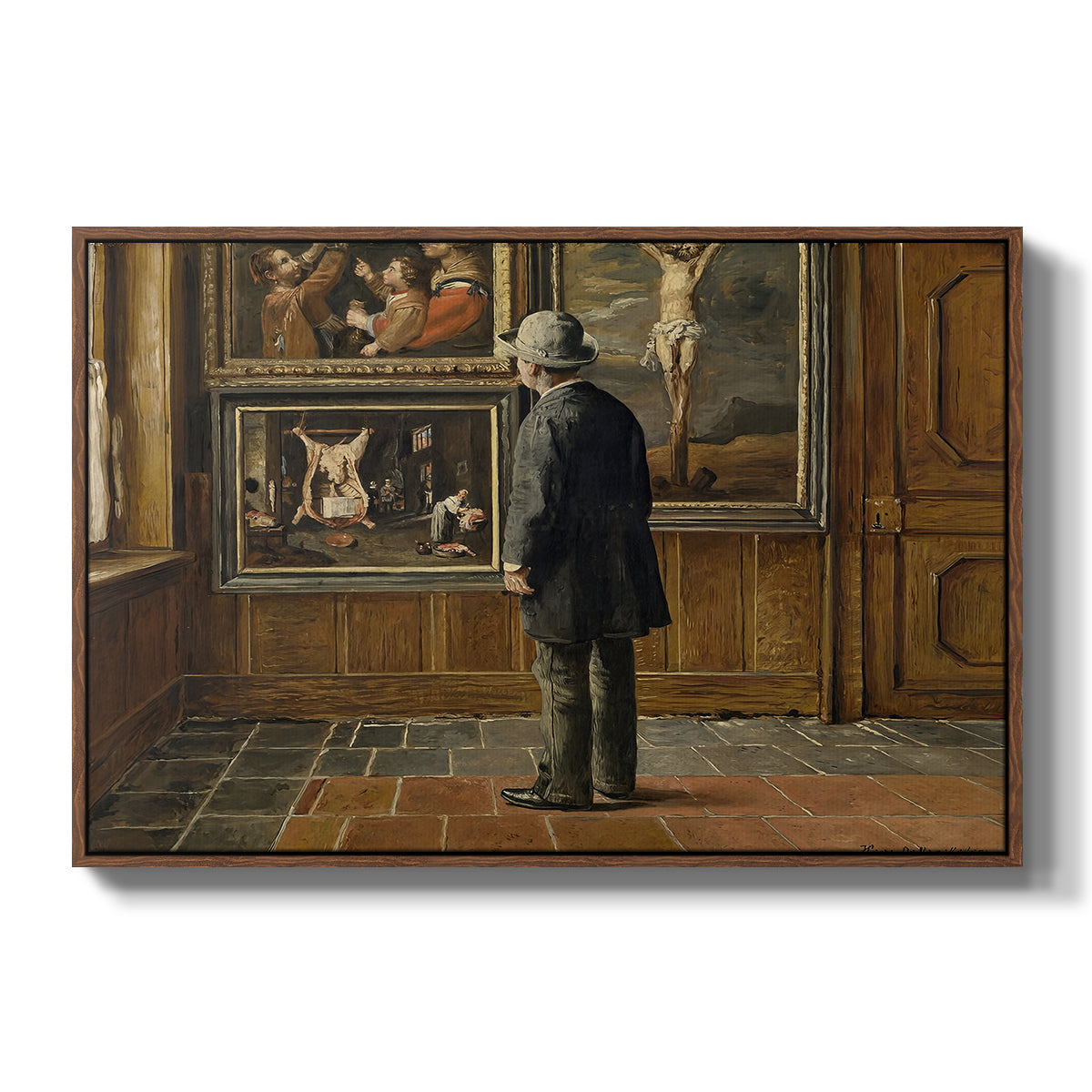 The Picture Lover, 1884 - Floater Framed Canvas Print