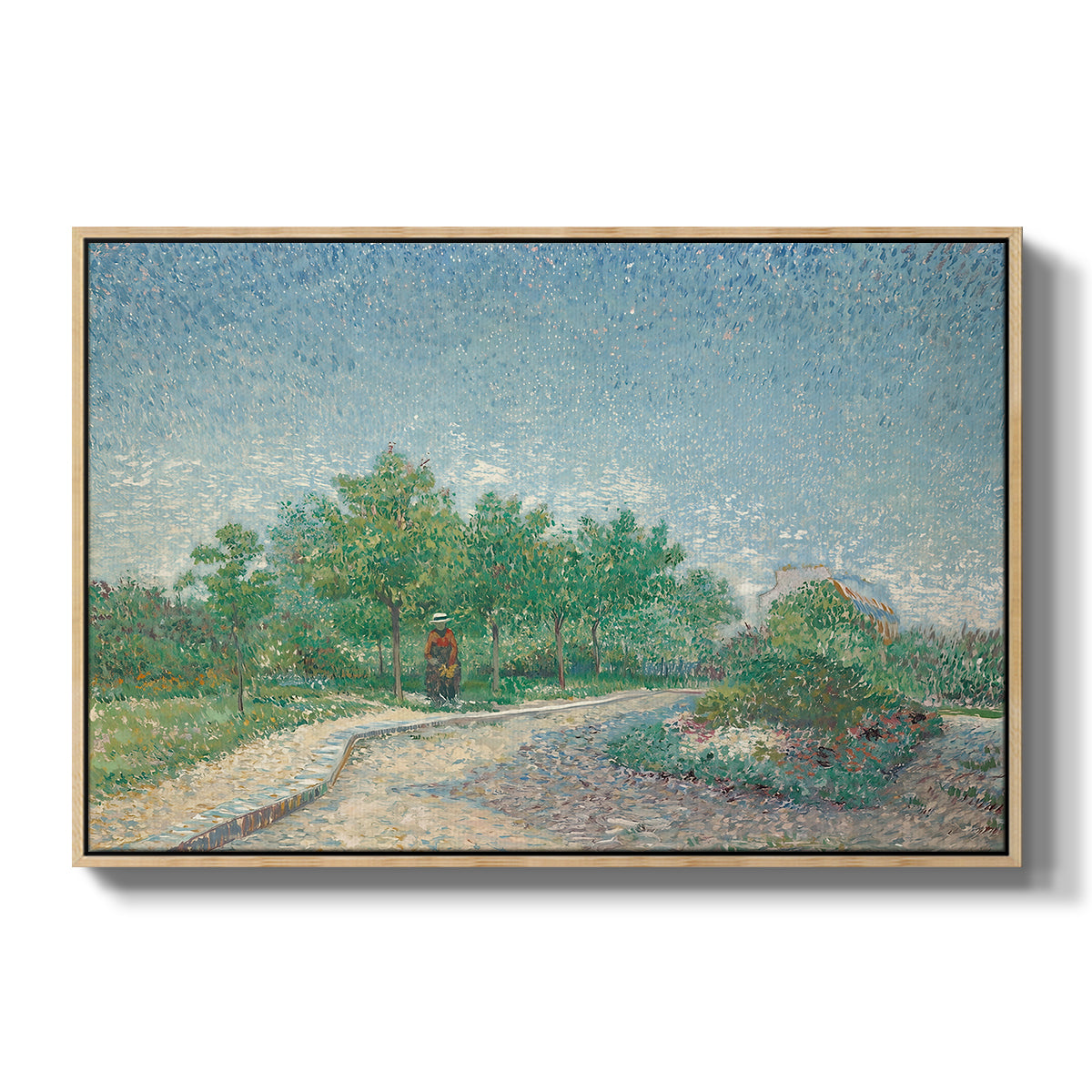 Square Saint-Pierre, Paris, 1887 - Floater Framed Canvas Print