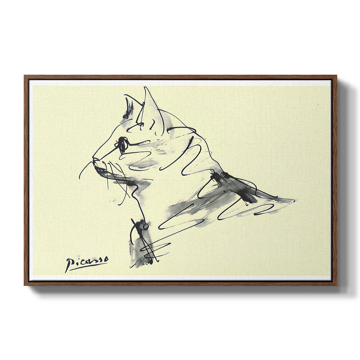 Cat (Le chat), c. 1961 - Floater Framed Canvas Print