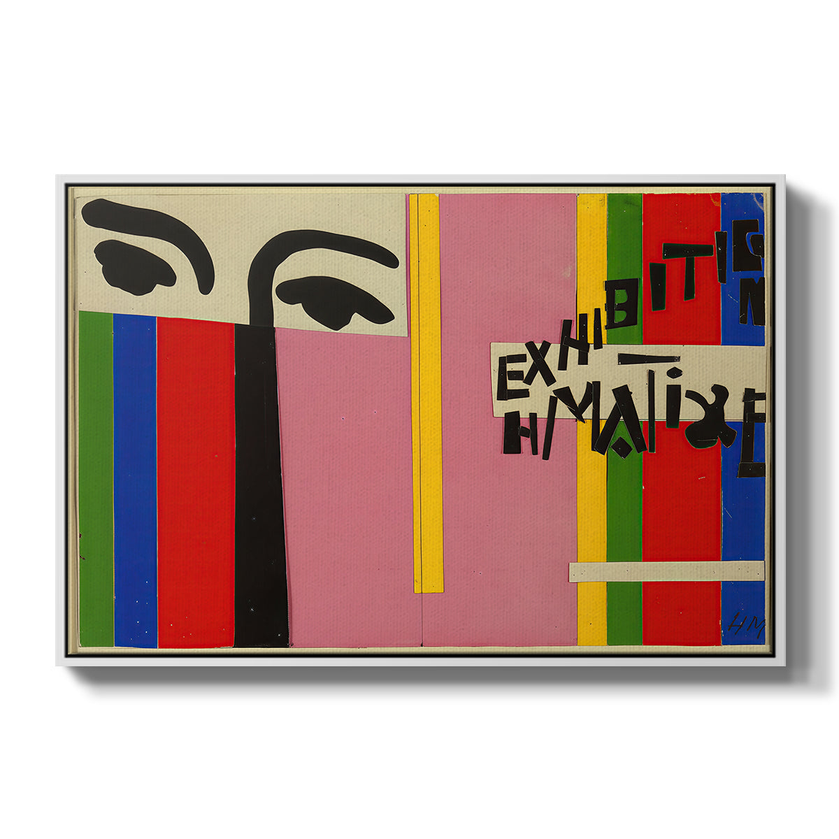 Design for Cover of Exhibition Catalogue, 1951 - Floater Framed Canvas Print