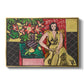 Seated Woman with a Vase of Amaryllis, 1941 - Floater Framed Canvas Print