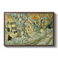 The Large Plane Trees (Road Menders at Saint-Rémy), 1889 - Floater Framed Canvas Print