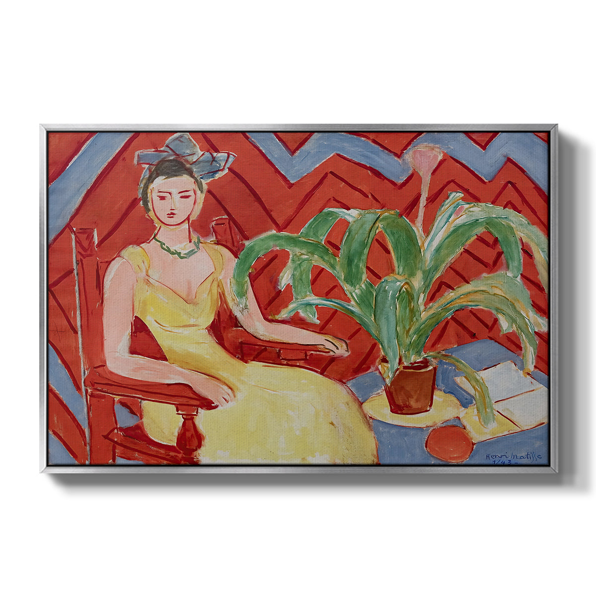 Michaella, 1943 - Floater Framed Canvas Print