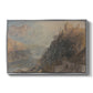 Rheinfels Looking to Katz and Gourhausen, 1817 - Floater Framed Canvas Print