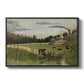The Chair Factory at Alfortville, 1897 - Floater Framed Canvas Print