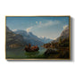 Bridal Procession on the Hardangerfjord, 1848 - Floater Framed Canvas Print