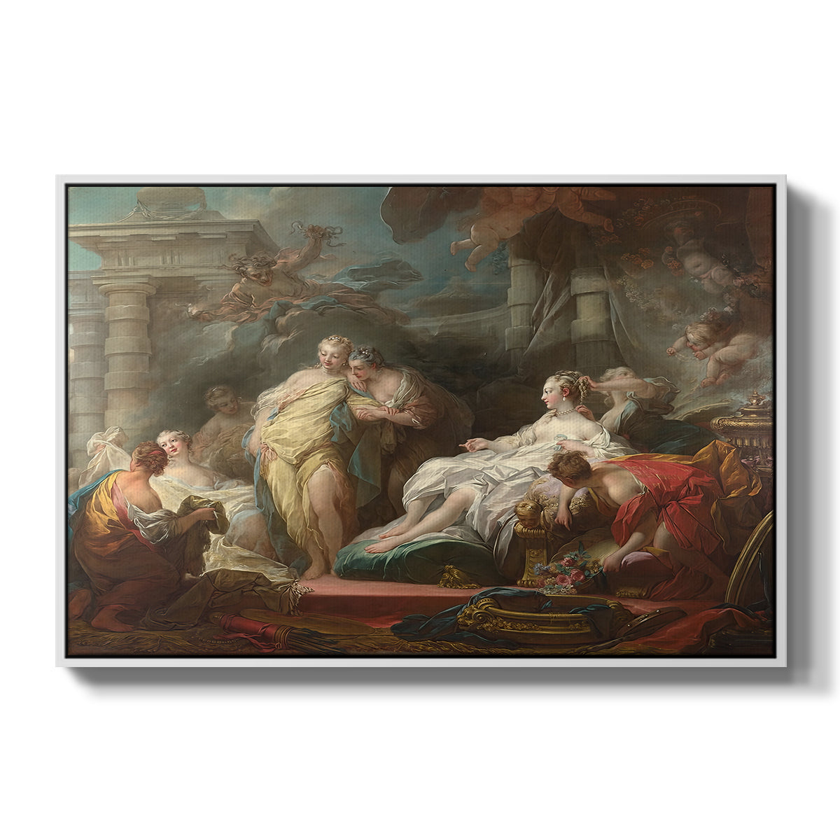 Psyche Showing Her Sisters Her Gifts from Cupid, 1753 - Floater Framed Canvas Print