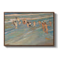 Children Playing on the Beach in Valencia, c. 1908 - Floater Framed Canvas Print