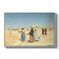 View from the Desert of Cairo with Citadel and Mamluk Tombs in the Background, c. 1889-1890 - Floater Framed Canvas Print