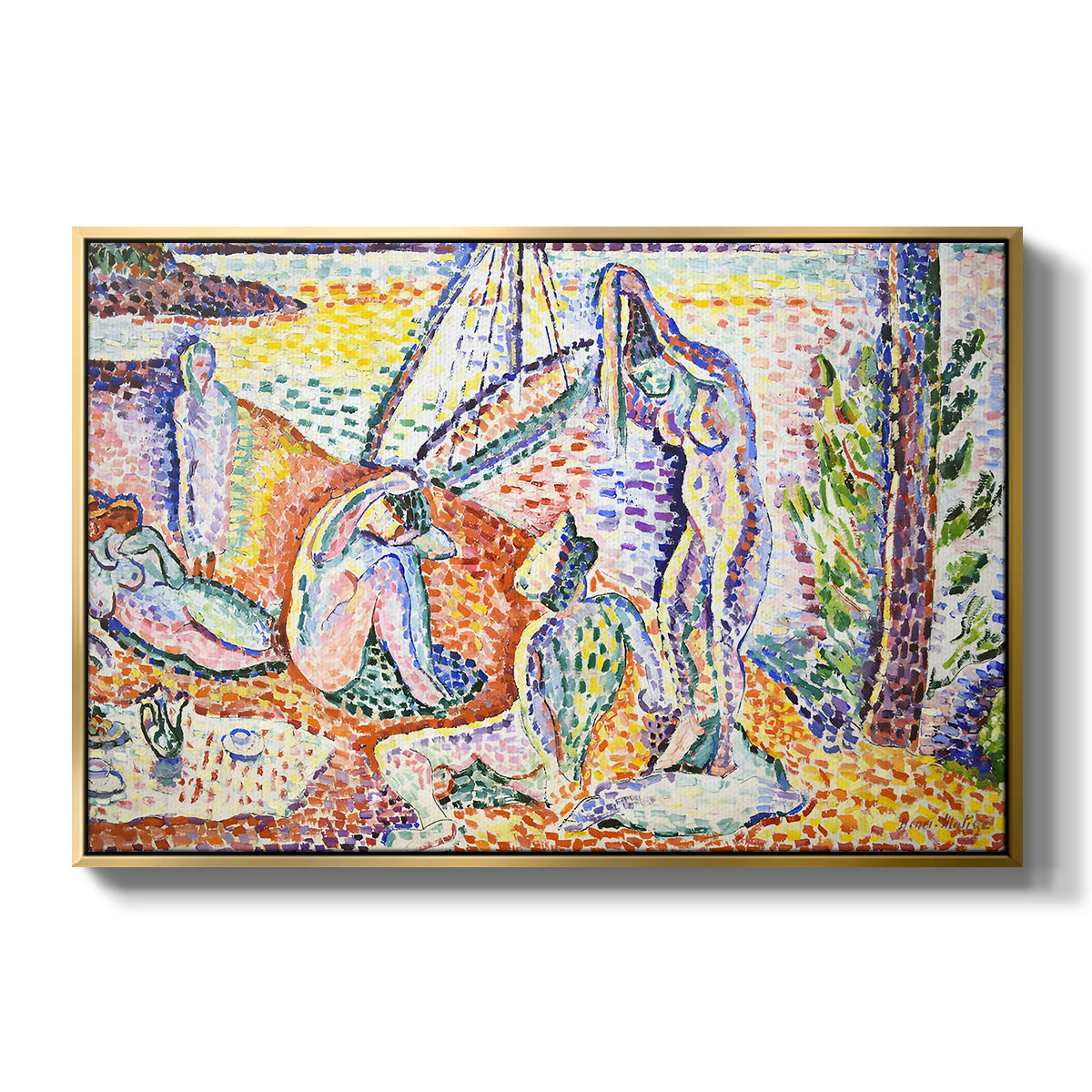 Luxe, Calme et Volupté, 1904 - Floater Framed Canvas Print