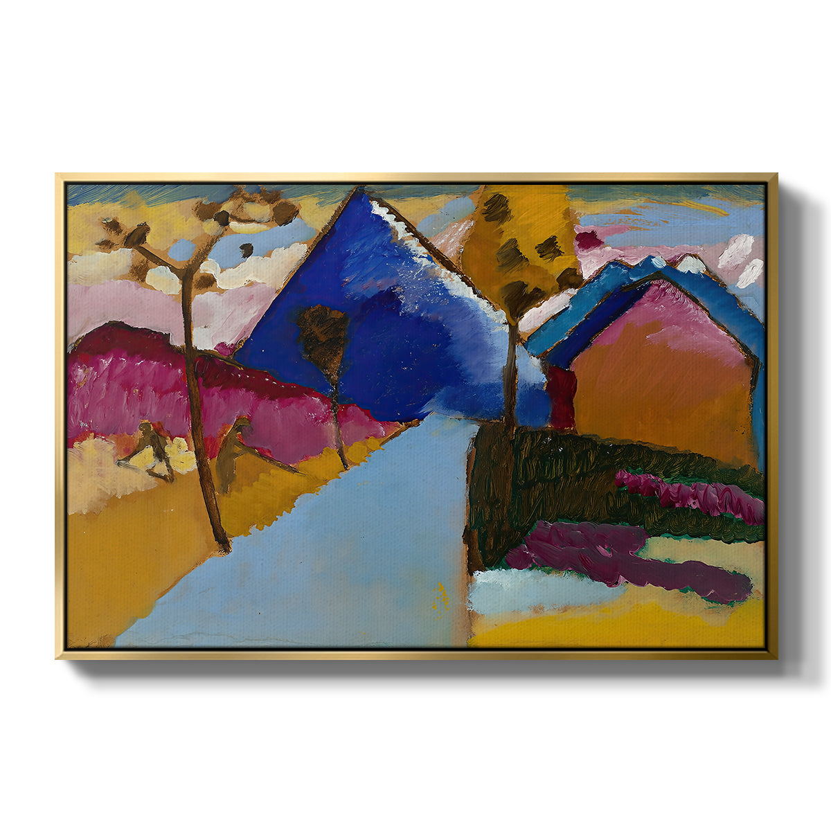 Kochel Straight Street, 1909 - Floater Framed Canvas Print