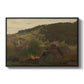 Landscape from Ebersteinburg in Baden, 1876 - Floater Framed Canvas Print