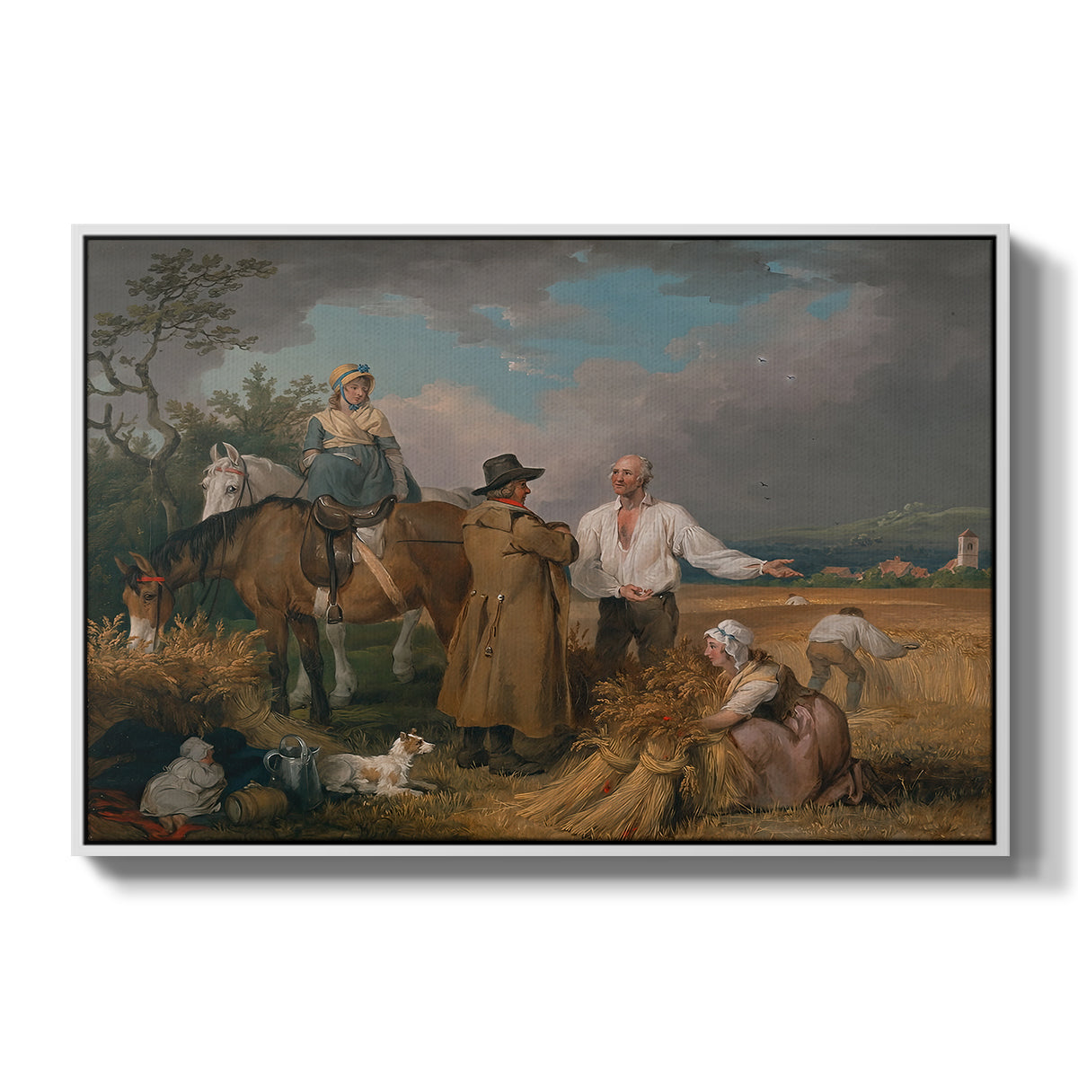 The Reapers, 1800 - Floater Framed Canvas Print
