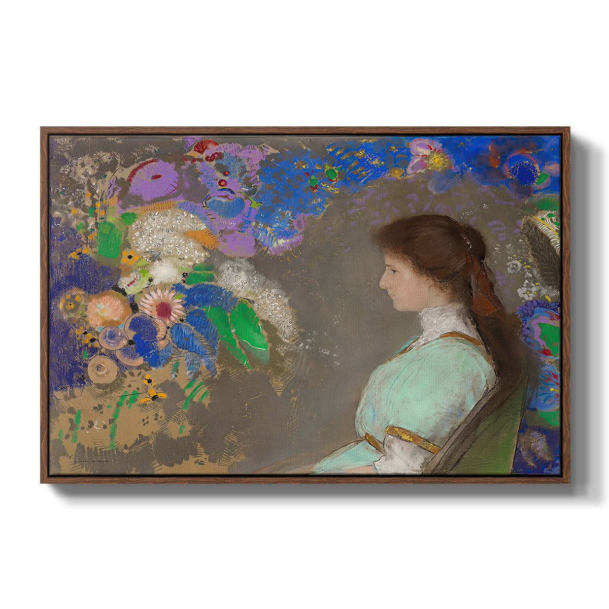 Portrait of Violette Heymann, 1910 - Floater Framed Canvas Print