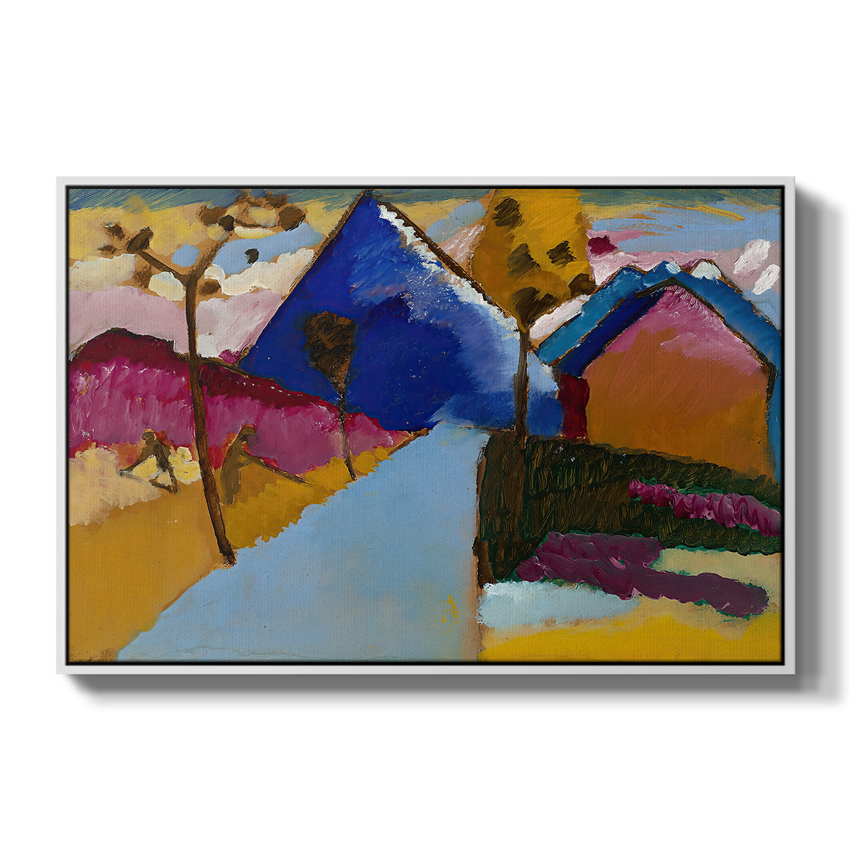 Kochel Straight Street, 1909 - Floater Framed Canvas Print