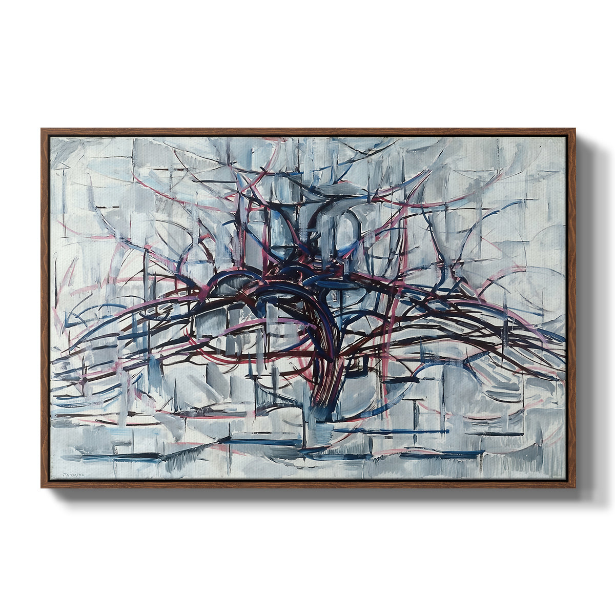Horizontal Tree, 1912 - Floater Framed Canvas Print