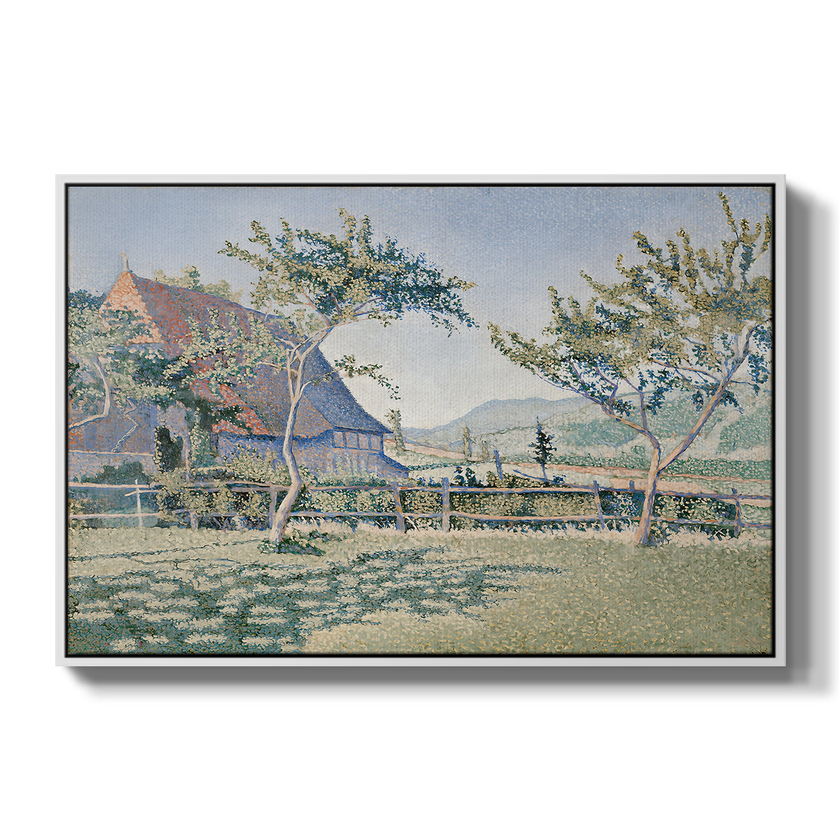Comblat-le-Château, the Meadow, Opus 161, 1887 - Floater Framed Canvas Print