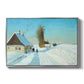 Shoveling Snow on a Beautiful Winter Day, c. 1898 - Floater Framed Canvas Print