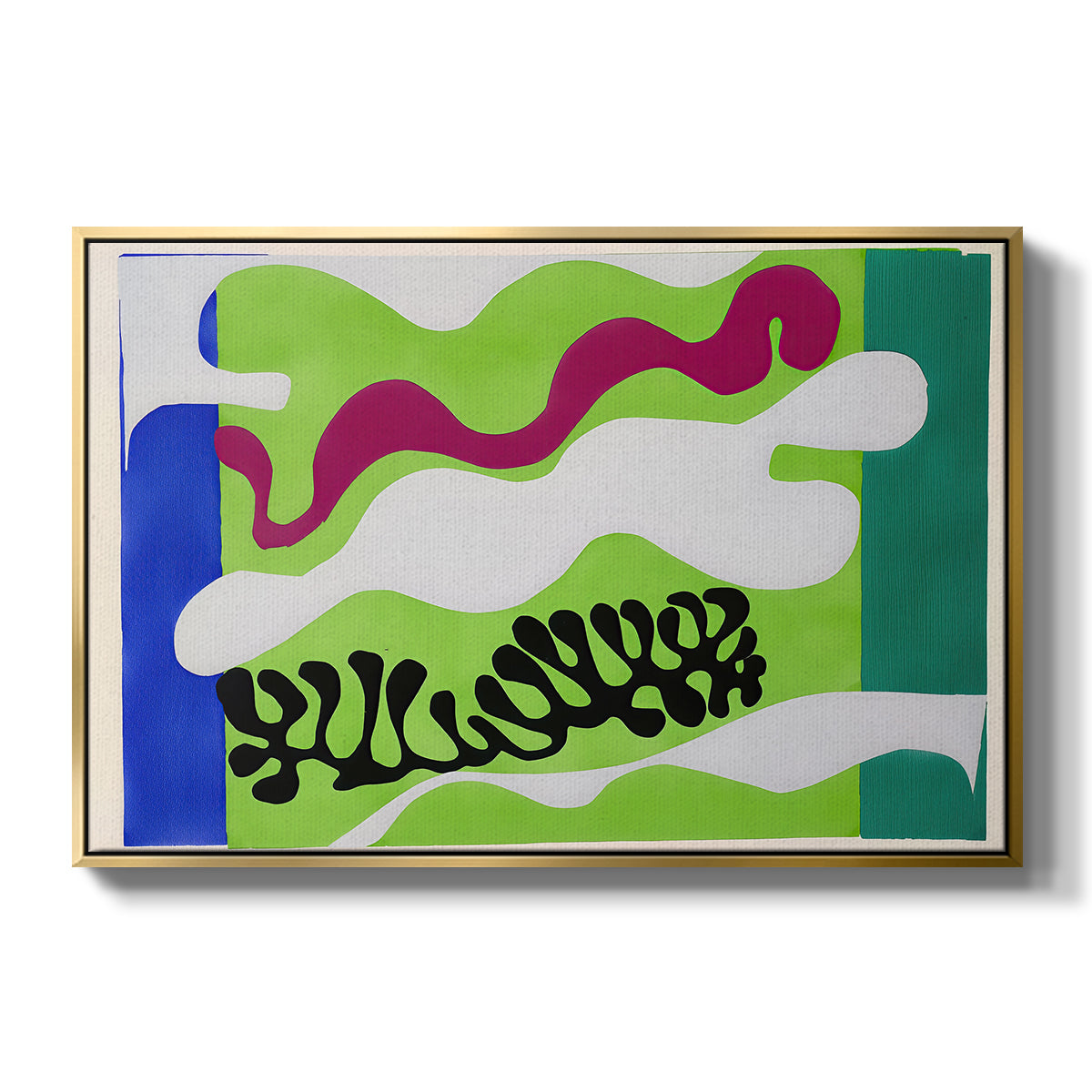 The Lagoon (Le lagon), from Jazz, 1947 - Floater Framed Canvas Print