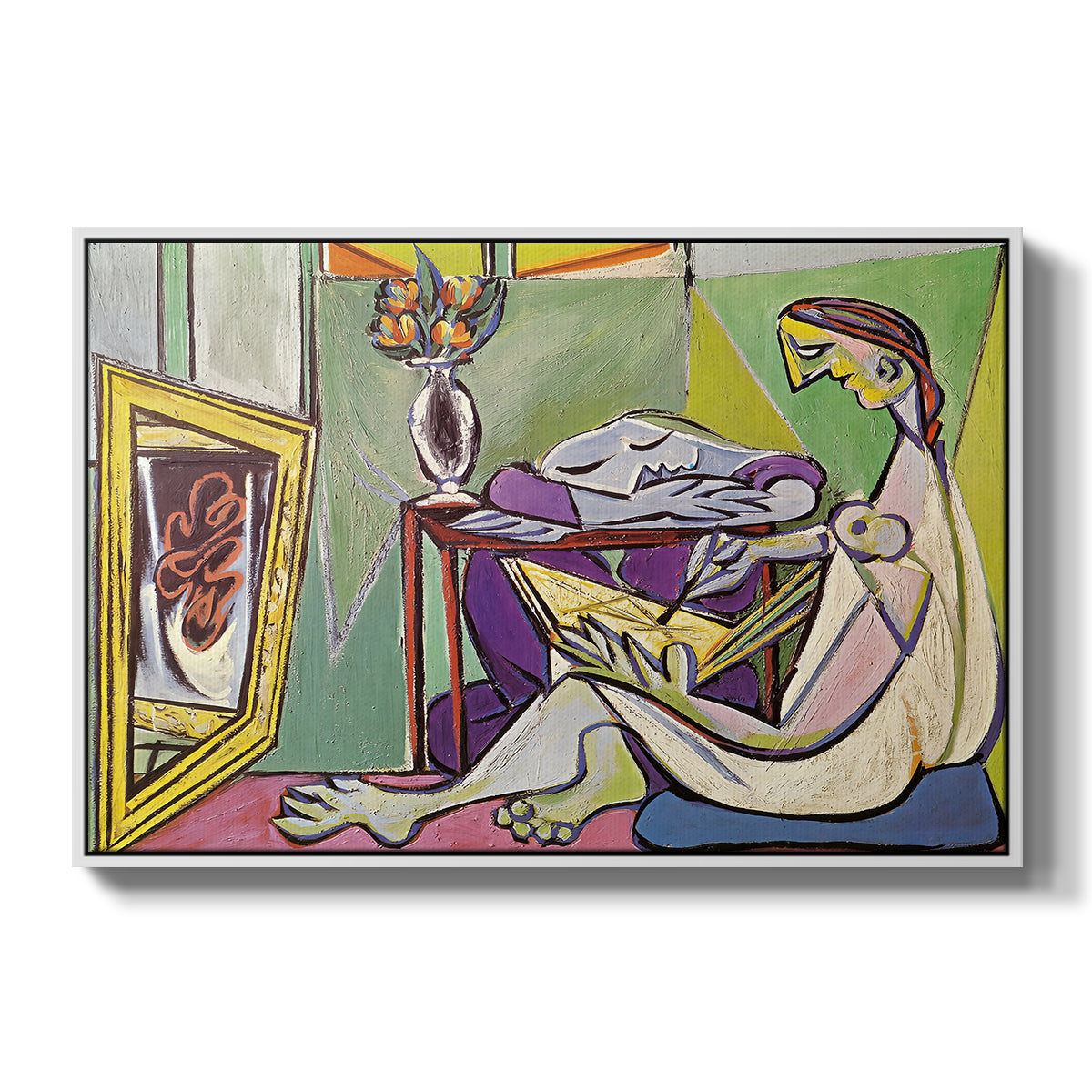 The Muse, 1935 - Floater Framed Canvas Print