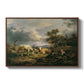Young Peasant Couple Resting in the Field, 1829 - Floater Framed Canvas Print