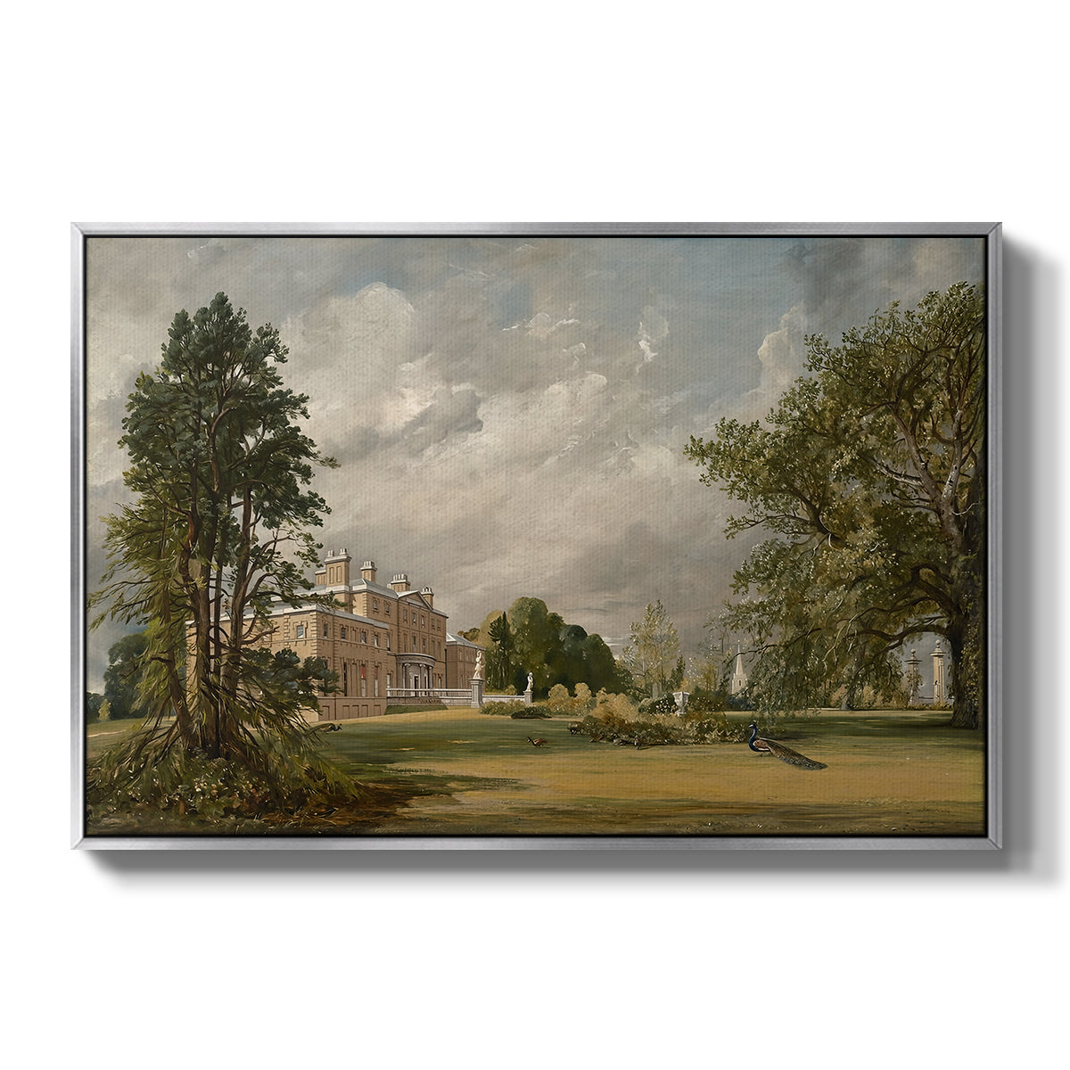 Malvern Hall, 1821 - Floater Framed Canvas Print