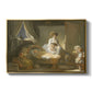 The Visit to the Nursery, c. 1775 - Floater Framed Canvas Print