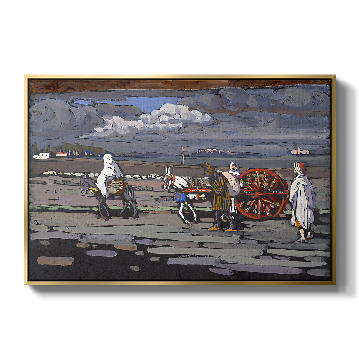 Country Road (Landstrasse), 1905 - Floater Framed Canvas Print