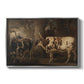 Portraits of Two Extraordinary Oxen, Property of the Earl of Powis, 1814 - Floater Framed Canvas Print