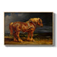 The Shire Horse Elephant in an Extensive Landscape, c. 1850s - Floater Framed Canvas Print
