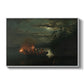 Spear Fishing on Lake Krøderen, 1851 - Floater Framed Canvas Print