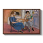 Domino Players, 1921 - Floater Framed Canvas Print