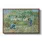 First Steps after Millet, 1890 - Floater Framed Canvas Print