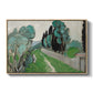 Landscape with Cypresses and Olive Trees near Nice, c. 1918 - Floater Framed Canvas Print
