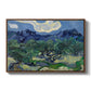 Olive Trees with the Alpilles in the Background, 1889 - Floater Framed Canvas Print