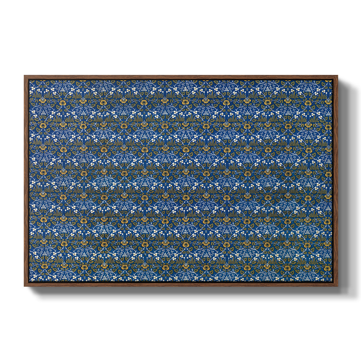 Eyebright, Green and Yellow Design, c. 1883 - Floater Framed Canvas Print