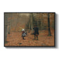 The Woodman and his Children, 1886 - Floater Framed Canvas Print