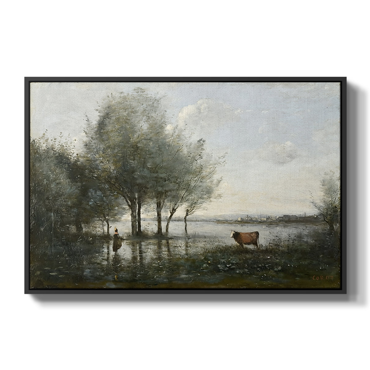 The Marsh (Le Marais), c. 1865-1870 - Floater Framed Canvas Print