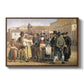 A Charlatan Selling Blacking in the Piazza Barberini in Rome, c. 1840-1849 - Floater Framed Canvas Print