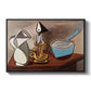 Jug, Candle, and Enamel Pan, 1950 - Floater Framed Canvas Print