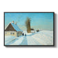 Shoveling Snow on a Beautiful Winter Day, c. 1898 - Floater Framed Canvas Print